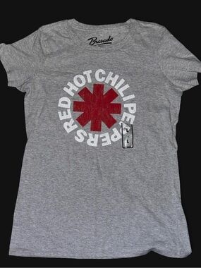 NWT Bravado Red Hot Chili Peppers Gray Band Tee size L